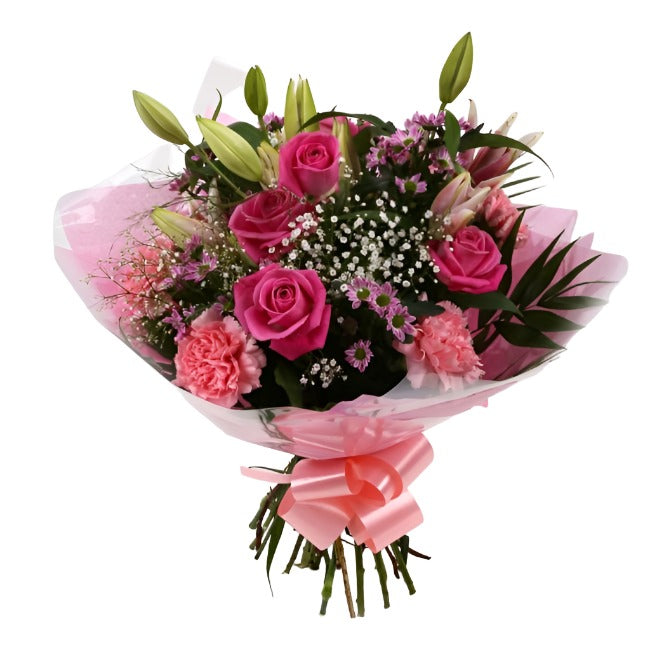 Pink Crystal Bouquet Delightful Flora