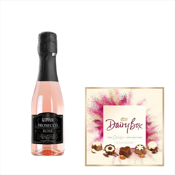 Botter Prosecco Rose 200ml &  Dairy Milk Chocolate Gift