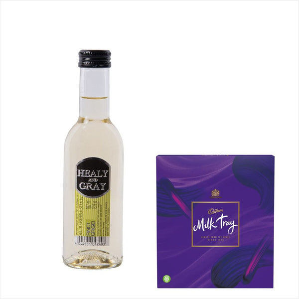 Healy & Gray Pinot Grigio 18.7cl Milk Tray Chocolates
