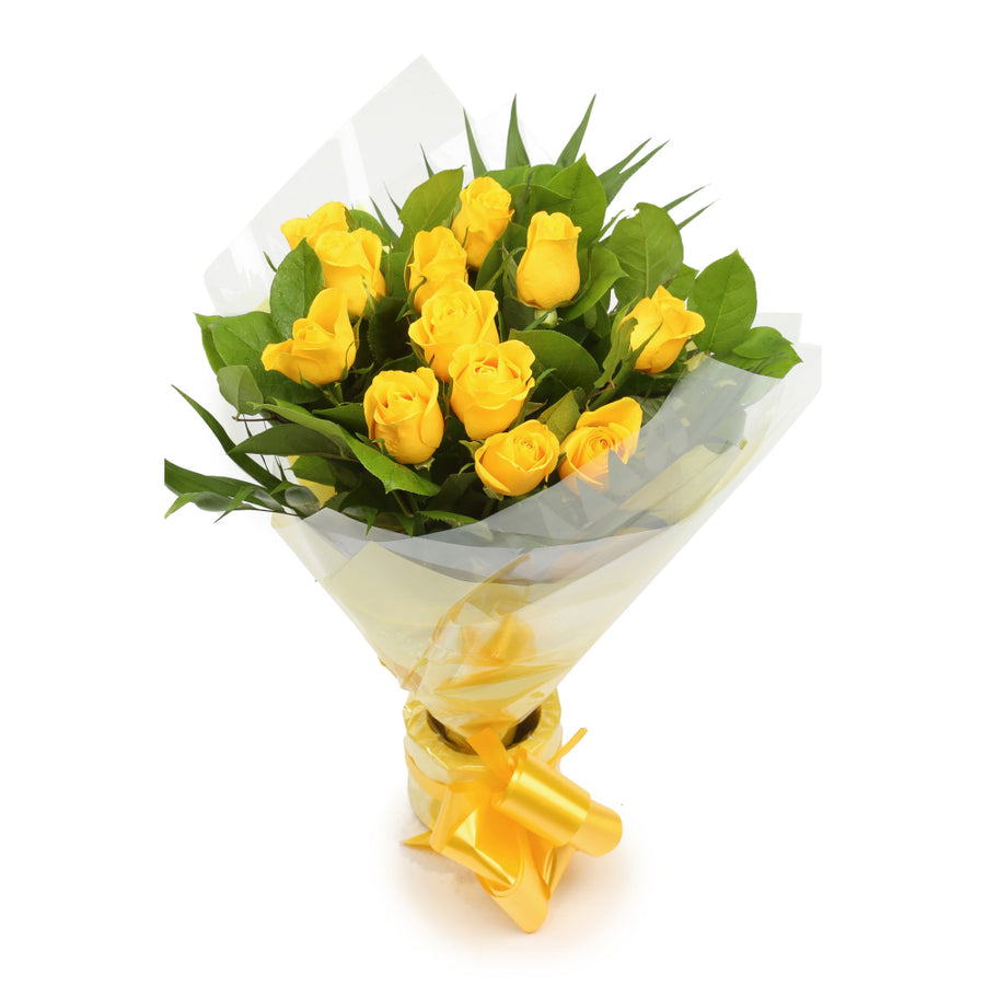 Yellow Gold Roses Delightful Flora
