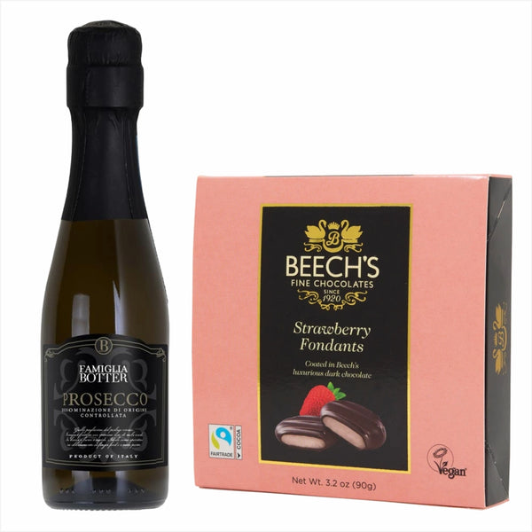 Botter Prosecco 200ml & Strawberry Fondant Chocolates