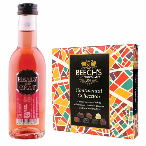 Healy & Gray Zinfandel Rose 18.7ml  & Continental Chocolates