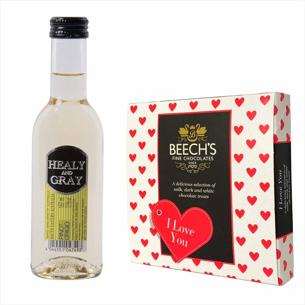 Healy & Gray Pinot Grigio 18.7cl Love You Chocolates
