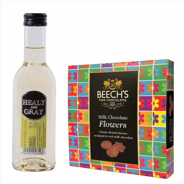 Healy & Gray Pinot Grigio 18.7cl Milk Flower Chocolates