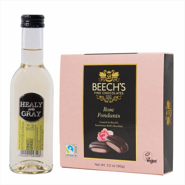 Healy & Gray Pinot Grigio 18.7cl Rose Fondants Chocolates