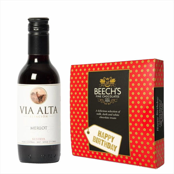 Via Alta Merlot 18.7cl Great stuff! & Birthday Chocolates