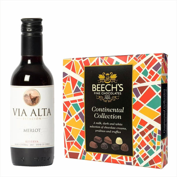 Via Alta Merlot 18.7cl Great stuff! & Continental Chocolates