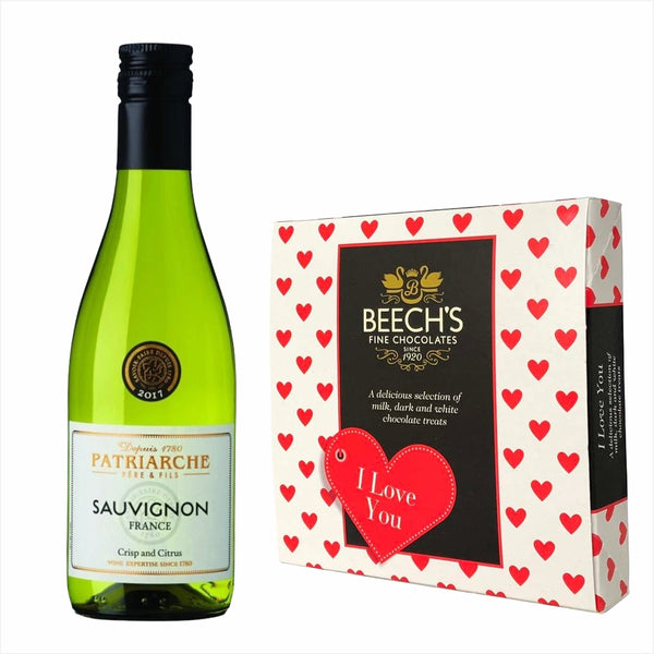 Patriarche Sauvignon Blanc 18.7cl Love You Chocolates
