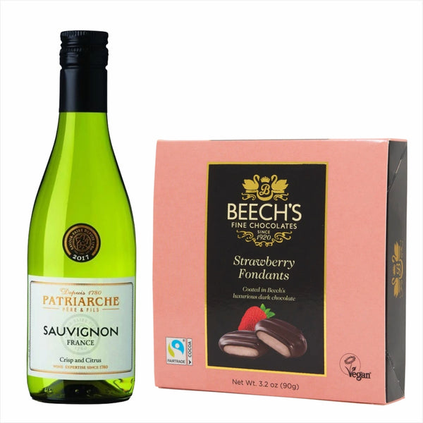 Patriarche Sauvignon Blanc 18.7cl Strawberry Fondants Chocolates