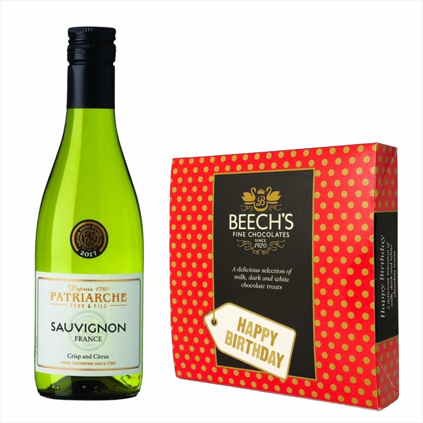 Patriarche Sauvignon Blanc 18.7cl Birthday Chocolates