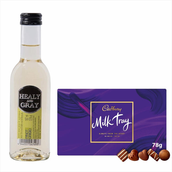 Healy & Gray Pinot Grigio 18.7cl Milk Tray Chocolates