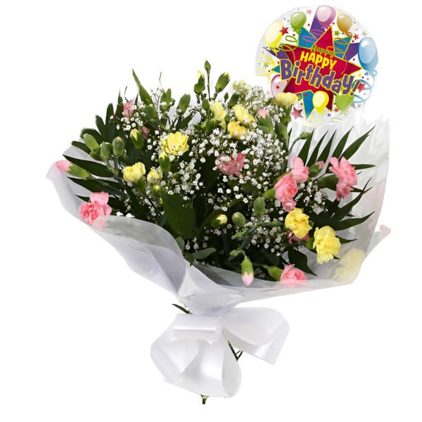 Birthday Balloon & Joyful Bouquet-Clear Savings