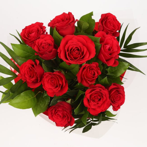12 Red Roses Delightful Flora