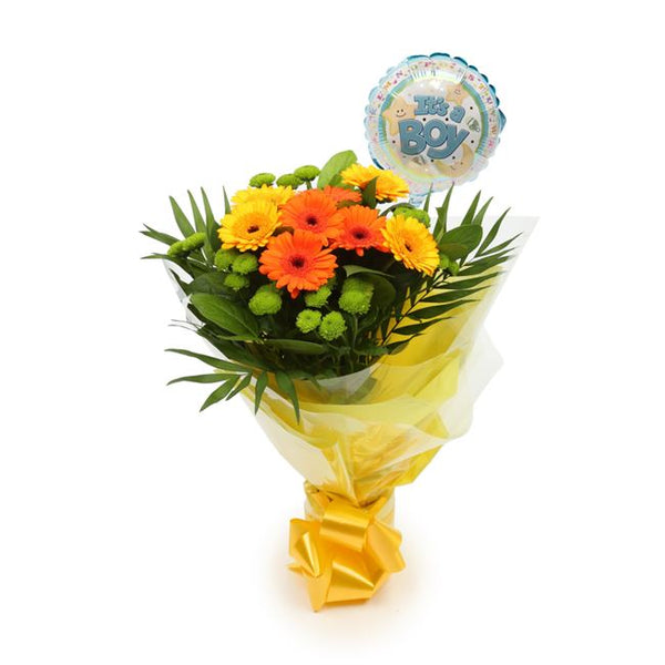 Its A Boy Balloon & Sunny Days Bouquet