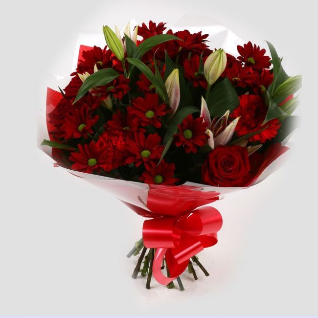 Red Rapture Bouquet – Delightful Flora